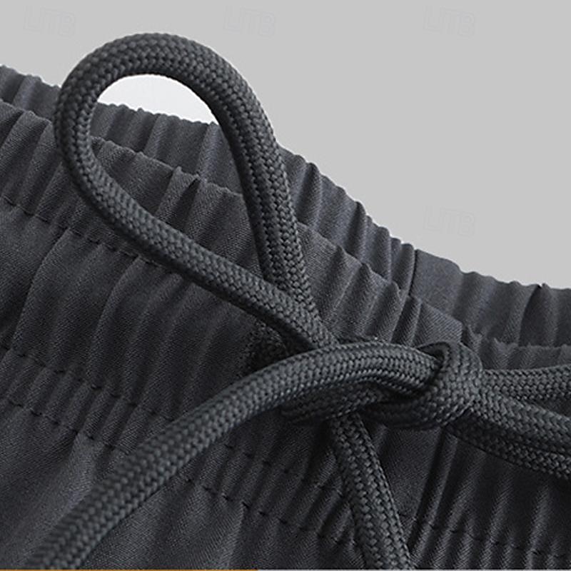 Homens Shorts de moletom Calção Shorts de verão Bolsos Com Cordão Cintura elástica Tecido Conforto Curto Esportes Diário Para Noite Moda Casual Preto Cinzento Micro-Elástica de 2025 por $13.49 –P10