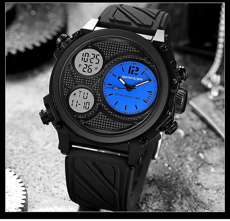 SANDA Orologio Digitale da Uomo Moda Orologio da Polso Sportivo Luminosa Cronometro Orologio Alarm Calendario Orologio in Resina del 2025 a $31.99 –P3