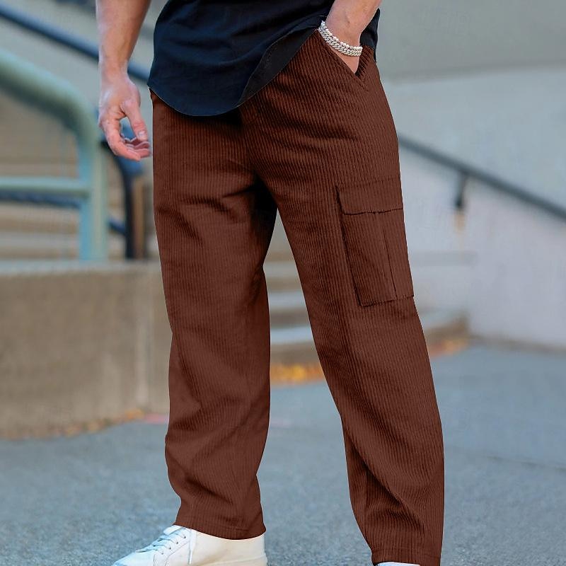 Men's Cargo Pants Tactical Pants Trousers Drawstring Elastic Waist Multi Pocket Plain Wearable Outdoor Daily Camping & Hiking Fashion Classic Black Army Green 2025 - $27.99 –P14