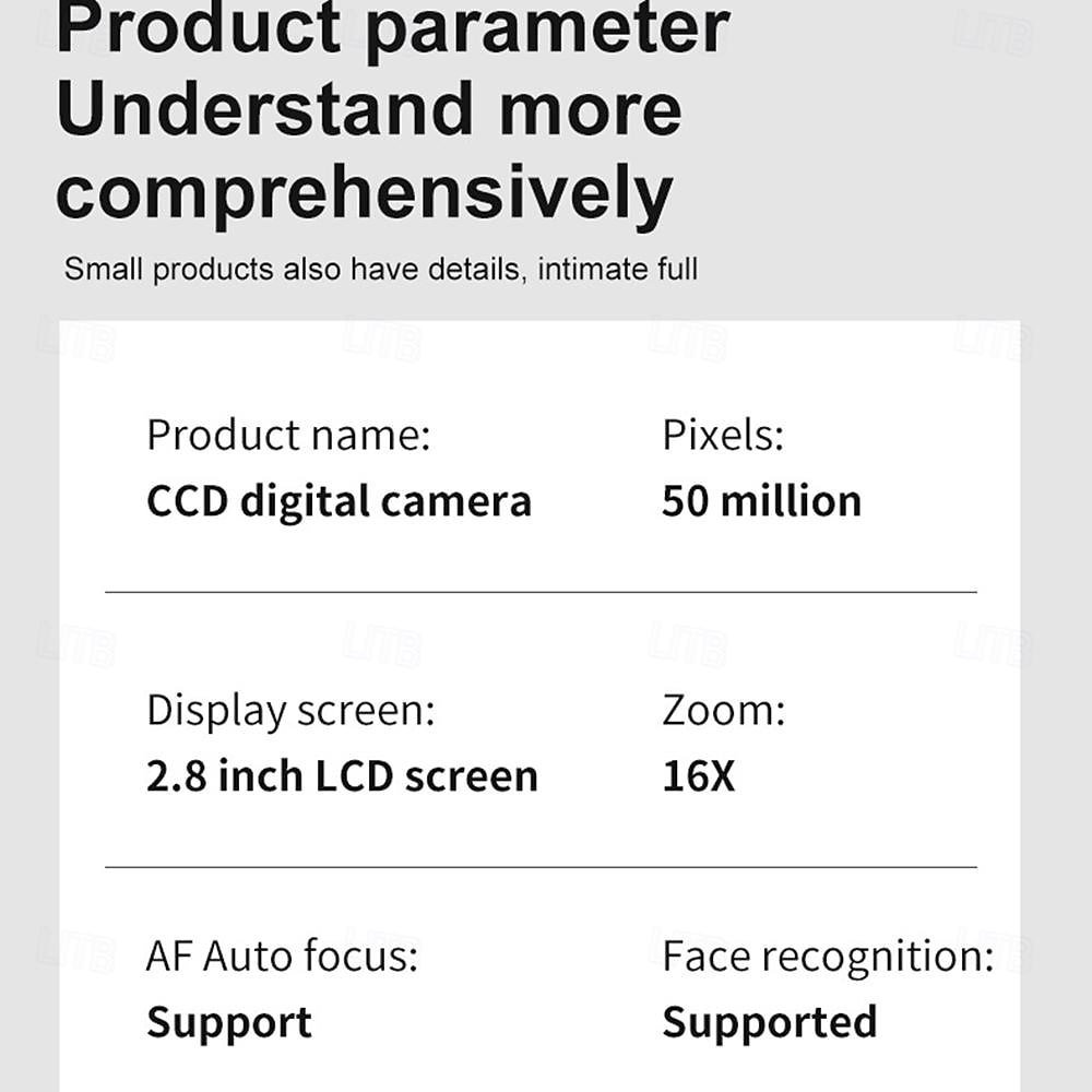 High definition anti shake 6800W true 4K high-definition digital student camera 16x zoom camera and video recorder 2025 - $56.99 –P13