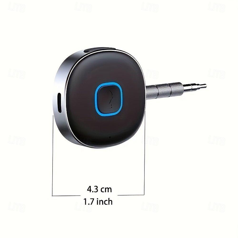 Адаптер AUX Bluetooth Беспроводной адаптер Bluetooth 5.0 с микрофоном для громкой связи в автомобиле 3,5 мм 2025 - $22.99 –P4