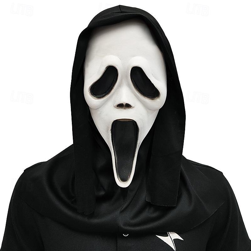 HUPOO Skelett-Handschuhe & Totenkopf-Maske Set – Schwarz/Weiß, Für Halloween, Cosplay & Outdoor