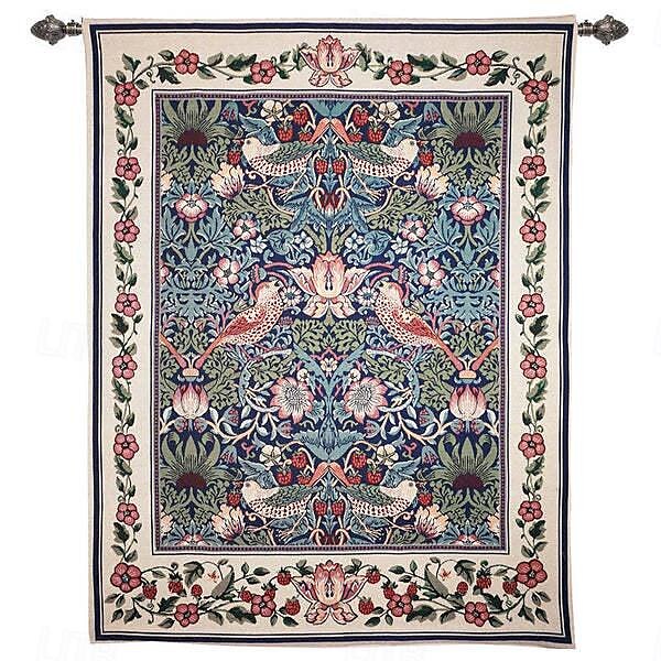 jacquard vevd billedvev gobelin aubusson veggheng jordbærtyv begian veggteppe vevstol bomullsvev stue soverom dekorasjon (uten pinne og dusker) 2025 - $121.99 –P7
