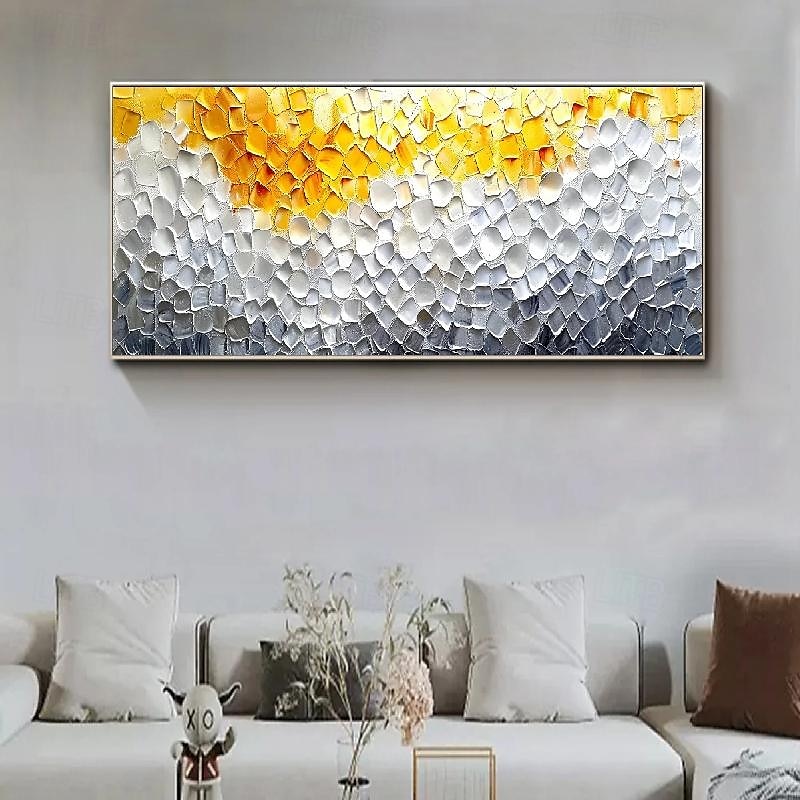 handgemachtes 3D-Ölgemälde auf Leinwand, groß, handgemalt, abstrakt, strukturiert, mit Palettenmesser, Boho-Ölgemälde, Wandkunst, individuell, zeitgenössisches minimalistisches Kunstwerk für 2025 - $75.99 –P3