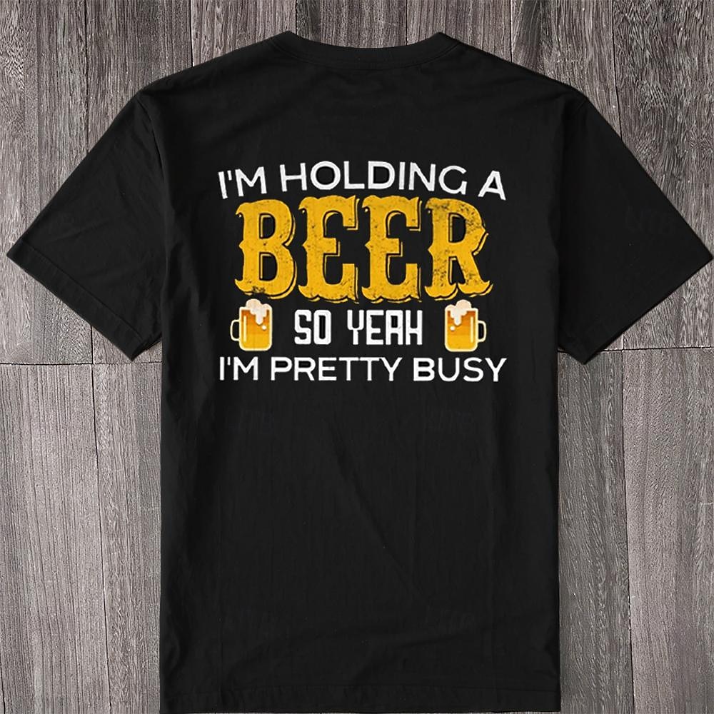 Per uomo Birra dell'Oktoberfest Stampa lettera Maglietta 100% Cotone Manica Corta Grafico Camicia Nero Maglietta comoda Streetwear Sport all'Aperto Abbigliamento di stilista del 2025 a $15.99 –P3