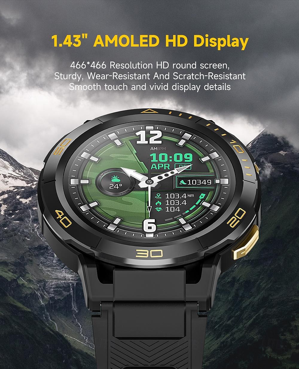iMosi I6 Smart Watch 1.43 inch 4G LTE Cellular Smartwatch Phone 4G Pedometer Call Reminder Sleep Tracker Compatible with Null Men GPS Hands-Free Calls Waterproof IP 67 46mm Watch Case 2025 - $128.99 –P4