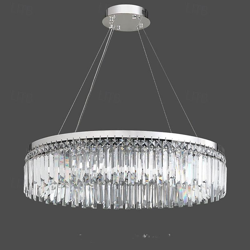 Chandelier LED 50/80cm Crystal Ceiling Light Circle Design Unique Design Flush Mount Lights Stainless Steel LED Nordic Style 110-240V 2025 - $429.99 –P7