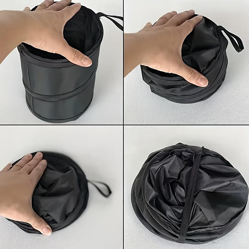 pattumiera portatile per auto: organizer pieghevole per seggiolino auto, contenitore per la pasta, secchio a spirale, contenitore per rifiuti compatto e conveniente per veicoli del 2025 a $9.49 –P7