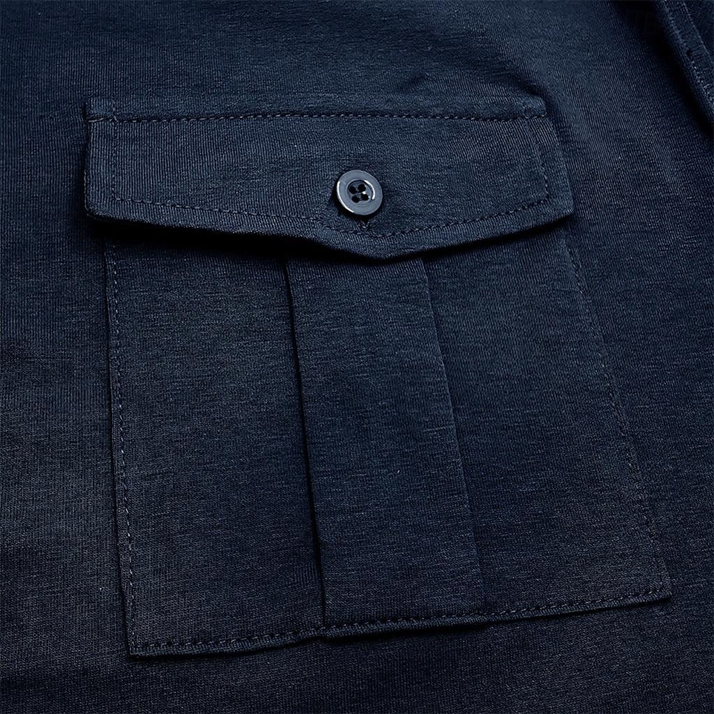 Men's Polo Shirts Golf Shirt Work Casual Lapel Ribbed Polo Collar Short Sleeve Basic Modern Solid Color Patchwork Buttons Spring & Summer Regular Fit Dark Gray Black White Burgundy Royal Blue Blue 2025 - $23.99 –P4