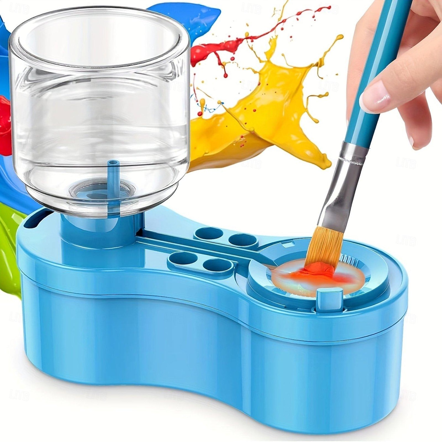 Detergente per pennelli set di pennelli sciacquatrice con scarico e portaspazzola set di pennelli per la circolazione dell'acqua detergente per sciacquatrice tazza forniture per pittura a base d'acqua del 2025 a $24.99 –P2