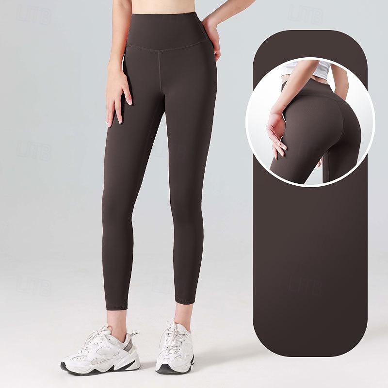Per donna Pantaloni da yoga Leggings da yoga Fascia Elastica Vita Alta Yoga Allenamento in Palestra Pilates Collant Grigio scuro Nero Avorio Gli sport Abbigliamento sportivo Elasticizzato Taglia del 2025 a $12.99 –P4