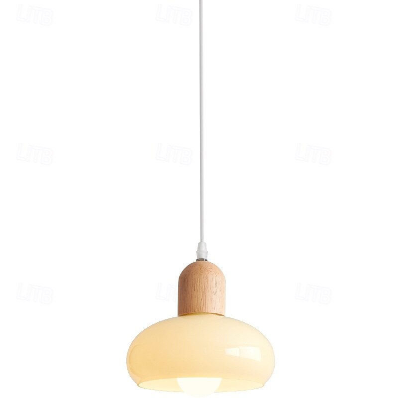 lampada a sospensione a led bianco caldo 1 luce 7w e26/e27 interni in stile francese paralume in vetro lampada a sospensione filo sospeso lampadario a soffitto regolabile comodino soggiorno apparecchi del 2025 a $101.99 –P9