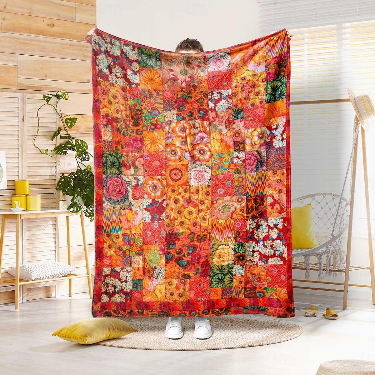 mandala etnikai absztrakt toldás minta flanel takaró kanapé huzat takaró irodai ebéd szunyókáló takaró légkondicionáló takaró bőrbarát gyerekek felnőtt hálószoba takaró 2025 - $22.99 –P3