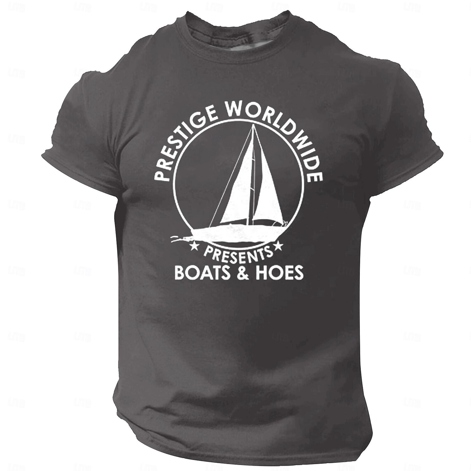 Herre Skip Morsom T skjorte Kortermet T skjorte 3D-utskrift Crew-hals Skjorte Årgang Kul Fest Ferie Svart Hvit Rød Sommer Vår Klær S M L XL XXL XXXL 2025 - $15.99 –P2