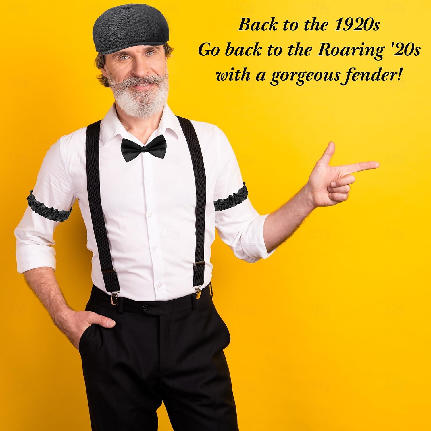 Retrò Vintage Anni Ruggenti Anni 1920 Abiti Gilet Cappello Panama Il grande Gatsby Charleston Gentiluomo Moda Per uomo Natale Halloween Carnevale Balli di fine anno Addio al Nubilato Festival Adulti del 2025 a $41.99 –P4