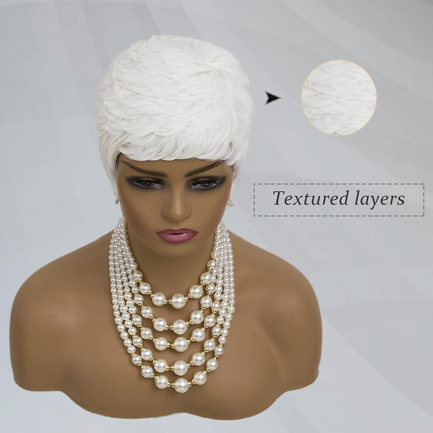Short Pixie Wig for Women Pixie Cut Wig Short Wig Pixie Cut Wigs for Black Women White Wigs for Women Layered Synthetic Heat Resistant Pixie Wig for Party Cosplay Use Halloween Wigs 2026 - $19.99 –P7