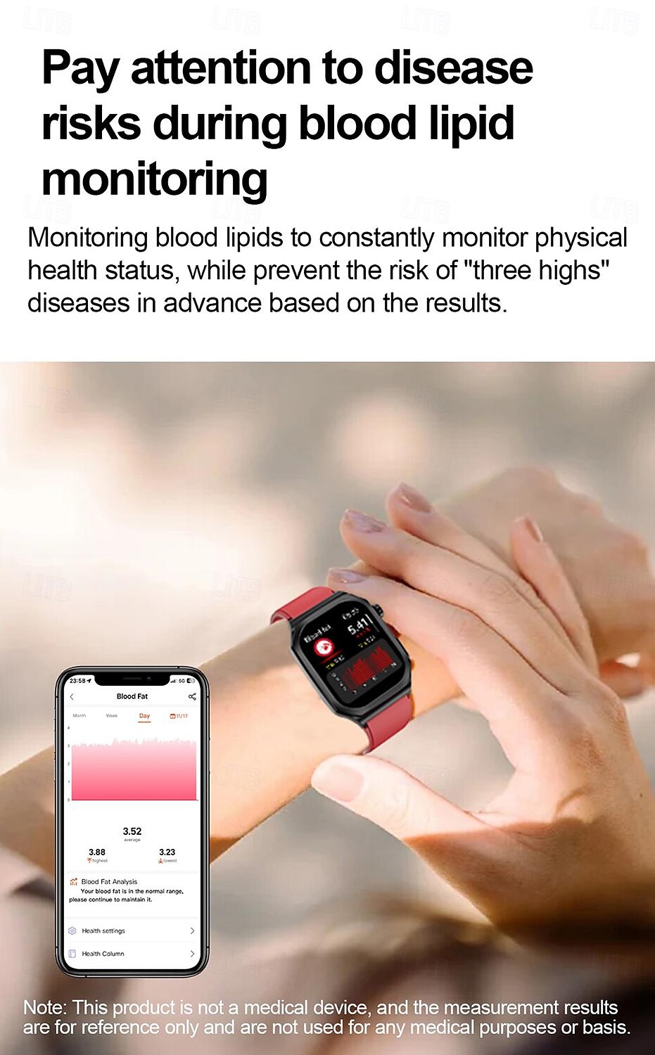 iMosi ET280 Smart Watch 2.04 inch Smartwatch Fitness Running Watch Bluetooth ECG+PPG Temperature Monitoring Pedometer Compatible with Android iOS Women Men Hands-Free Calls Waterproof Media Control 2025 - $74.99 –P7