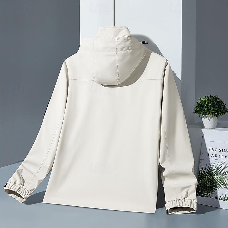 Voor heren Softshell jas Wandeljack Regenjack Buitenshuis Winddicht Lichtgewicht Waterbestendig Windjack Reizen Zwart Wit Geel Leger Groen 2025 - $46.99 –P5