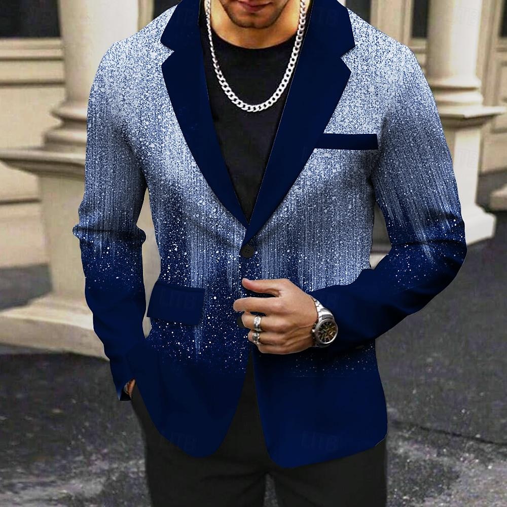 Homme Dégradé manche longue Col Rabattu Affaires Abstrait Occasionnel Travail Tenue de travail Sortir Boutons Imprimé Multi-poches de 2025 ? $73.99 –P2