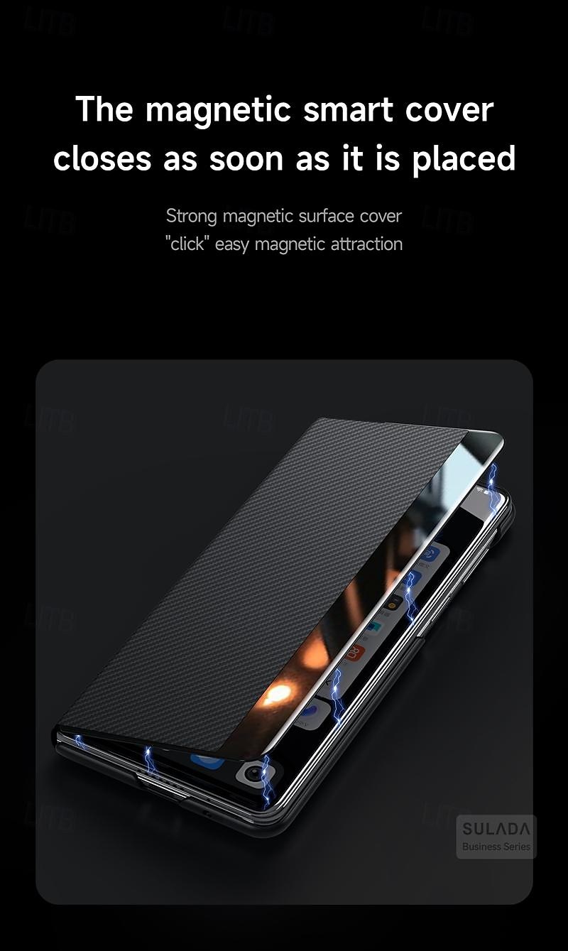 Phone Case For Samsung Galaxy Z Fold 6 Z Fold 5 Z Fold 4 Back Cover Magnetic Support Wireless Charging Card Slot PC 2025 - $30.99 –P5
