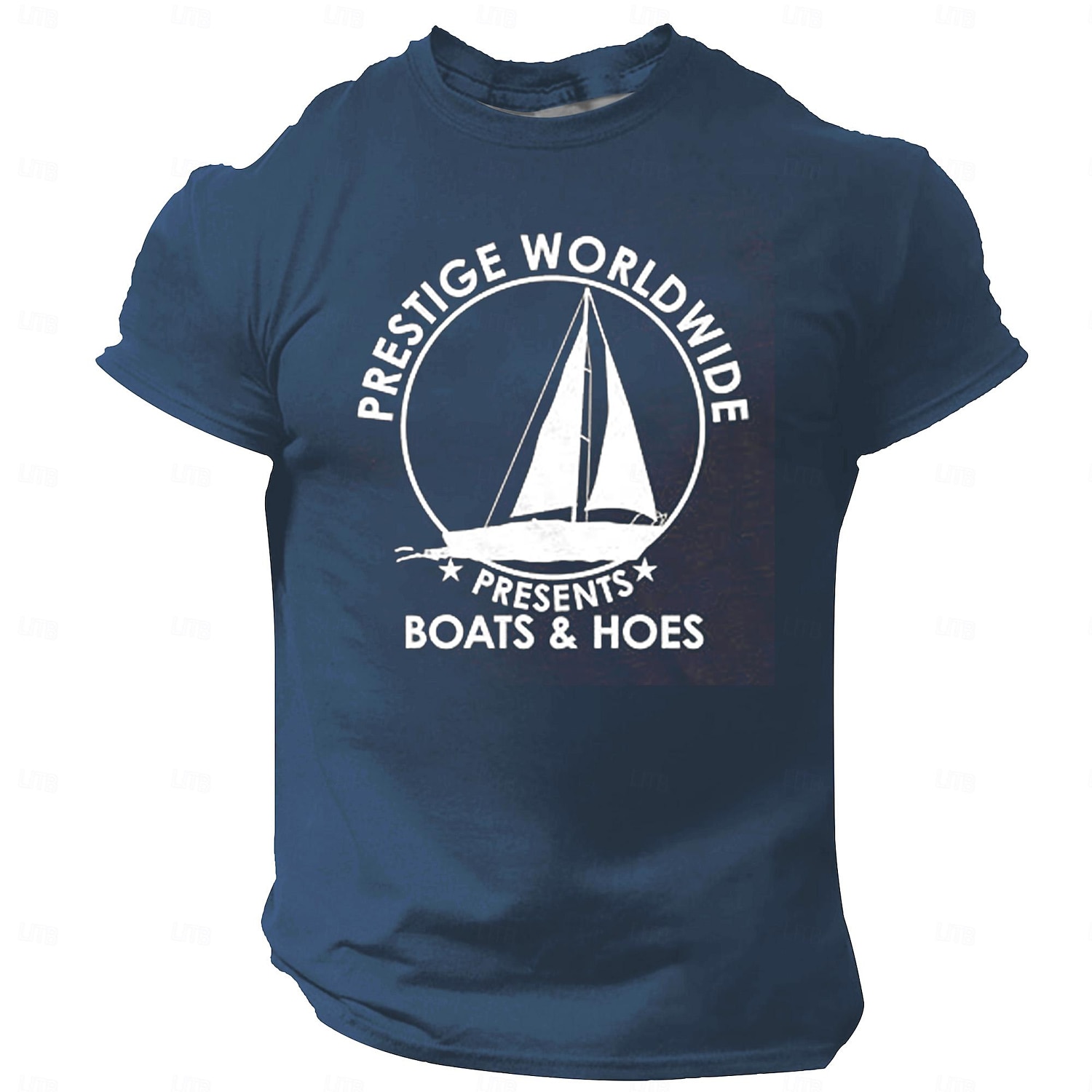 Herre Skip Morsom T skjorte Kortermet T skjorte 3D-utskrift Crew-hals Skjorte Årgang Kul Fest Ferie Svart Hvit Rød Sommer Vår Klær S M L XL XXL XXXL 2025 - $15.99 –P6