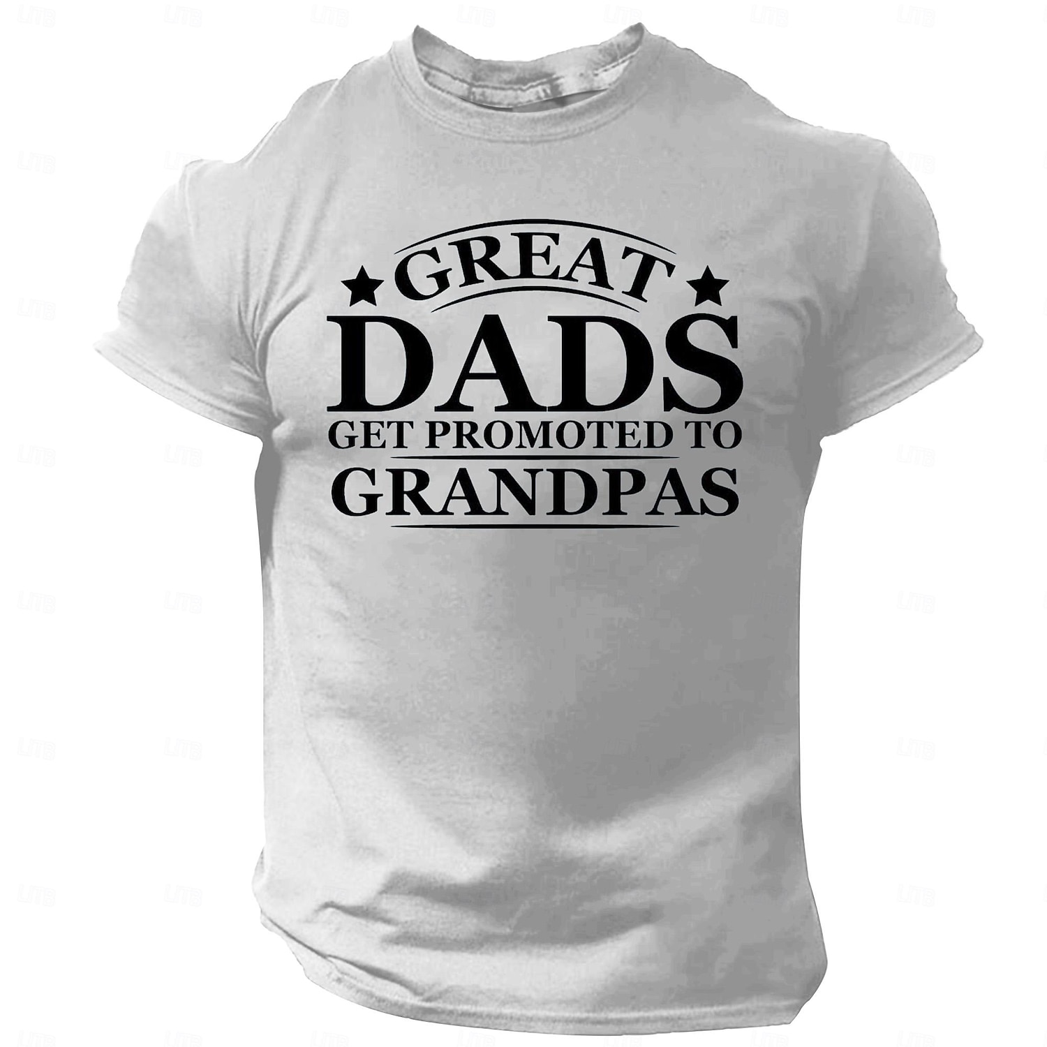 Men's 'Great Dads Get Promoted To Grandpas' T-Shirt, Funny Family Graphic Tee for Grandpa & Dad Gifts 2026 - $19.49 –P2
