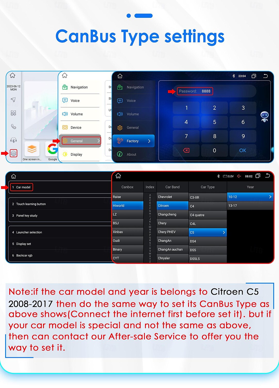 For Citroen C5 Android 12 Multimedia Video Audio Player GPS Navigation Car Stereo 2Din Screen Radio 2025 - $117.99 –P7