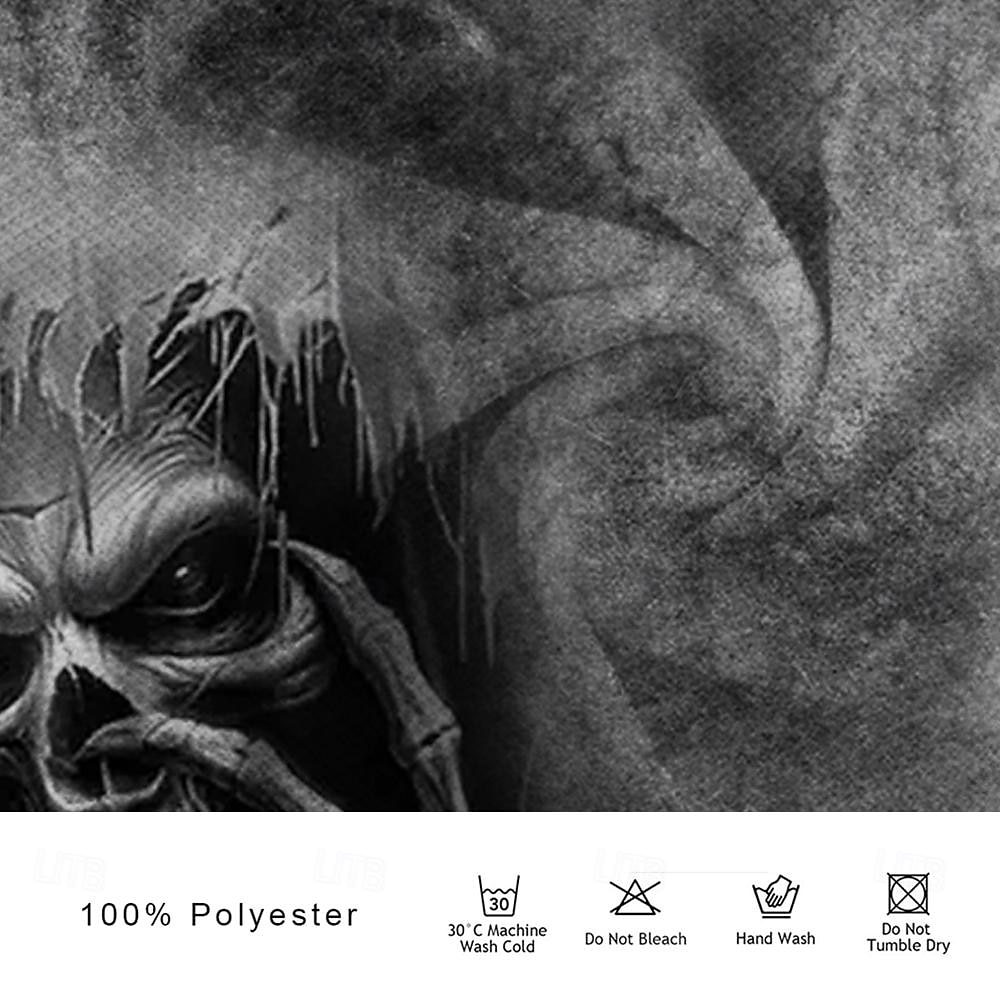 2025年 恐怖の一夜 男性用 死神 ポロシャツ 半袖 ポロシャツ 折襟 スポーツウェア 抽象画 カジュアル ストリート 日常 祝日 ビーチ 3D プリント 春夏 ブラック ルビーレッド ブルー  コレクション – $23.99 –P3