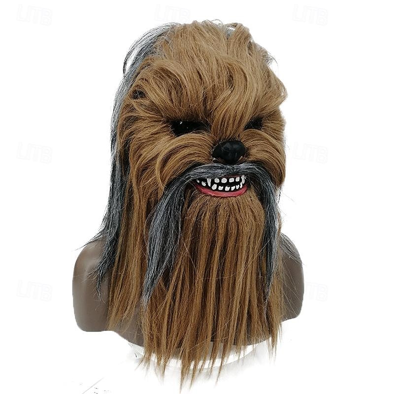 Monsters Chewbacca Maska Plná hlava Dospělé Unisex Strašidelný kostým Pohyblivá čelist Výkon Párty Karneval Jednoduchý karnevalový kostým 2025 - $43.99 –P2