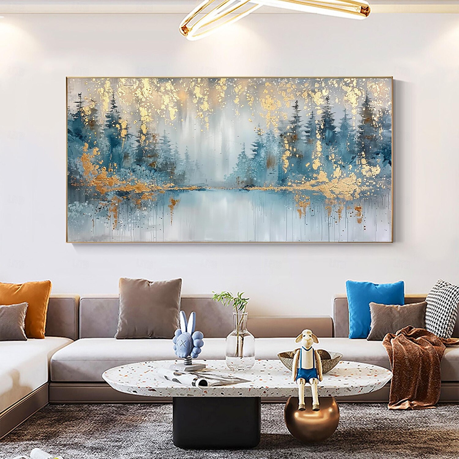 Manual Handmade Oil Painting Hand Painted Horizontal Panoramic Abstract Landscape Modern Realism Rolled Canvas (No Frame) 2025 - $150.99 –P1