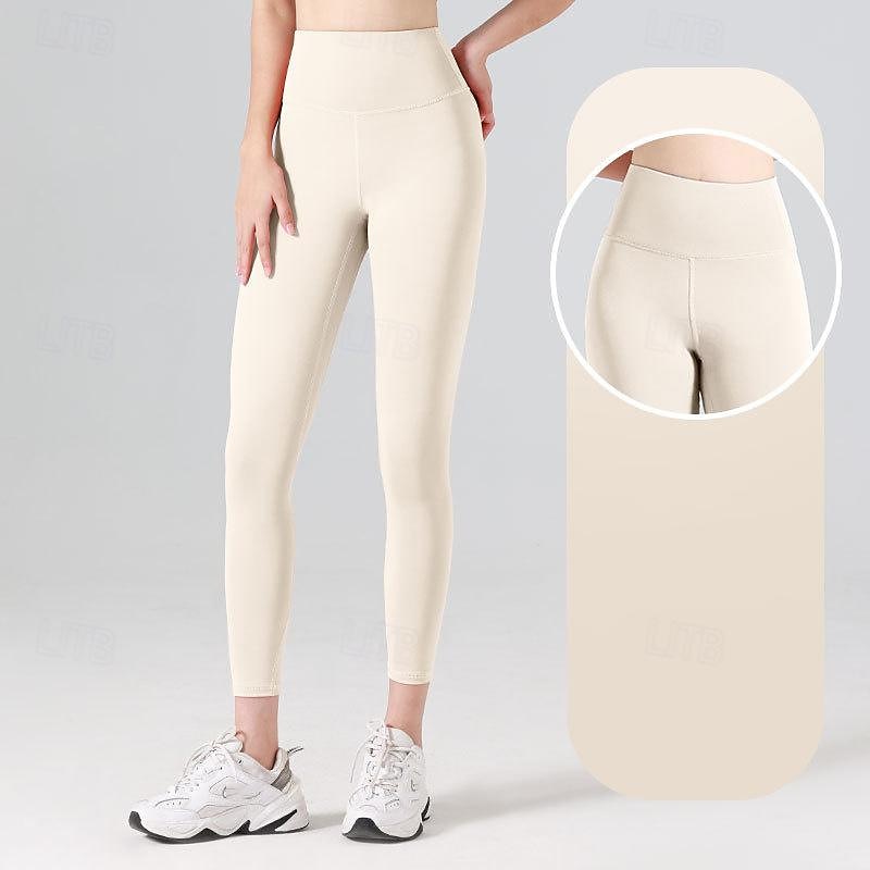 Per donna Pantaloni da yoga Leggings da yoga Fascia Elastica Vita Alta Yoga Allenamento in Palestra Pilates Collant Grigio scuro Nero Avorio Gli sport Abbigliamento sportivo Elasticizzato Taglia del 2025 a $12.99 –P7