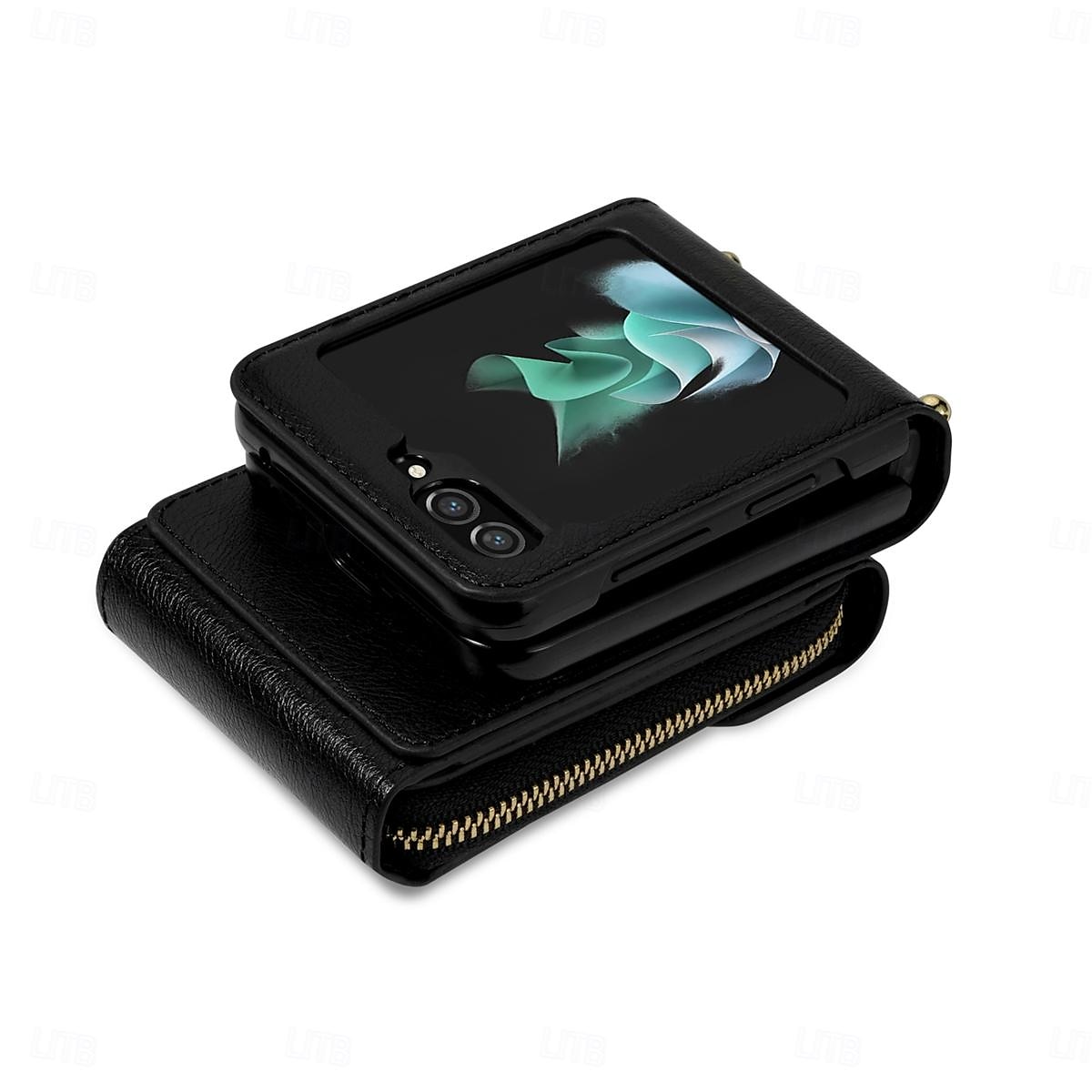 telefon Maska Pentru Samsung Galaxy Z Flip 7 Z Flip 6 Z Flip 5 Z Flip 4 Z Flip 3 Capac Spate Fermoar cu Lanyard Loc pentru card Retro TPU PU piele 2025 - $32.99 –P5