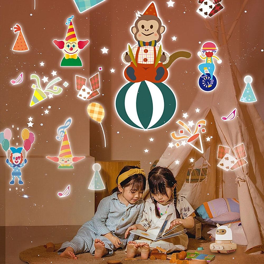 Proyector de luz nocturna 3 en 1 con luz nocturna deslizante para coche de ciervo con rotación de 360 grados para regalo 3 de niños en 1 2025 - $52.99 –P7