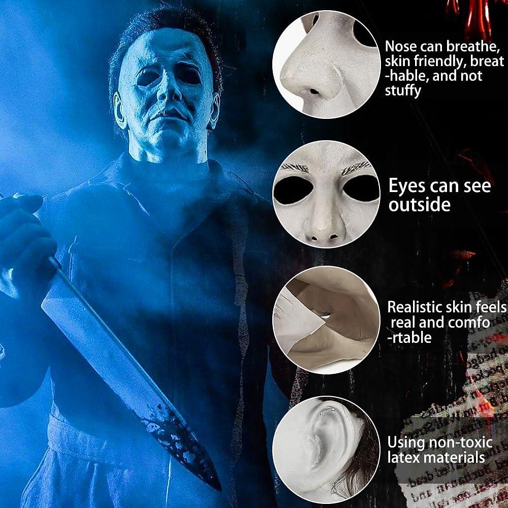 Szellem Zombi Michael Myers Maszk Halloween-kellékek Felnőttek Férfi Női Ijesztő jelmez Mindszentek napja Farsang Mardi Gras Könnyű farsangi jelmez 2025 - $21.99 –P3