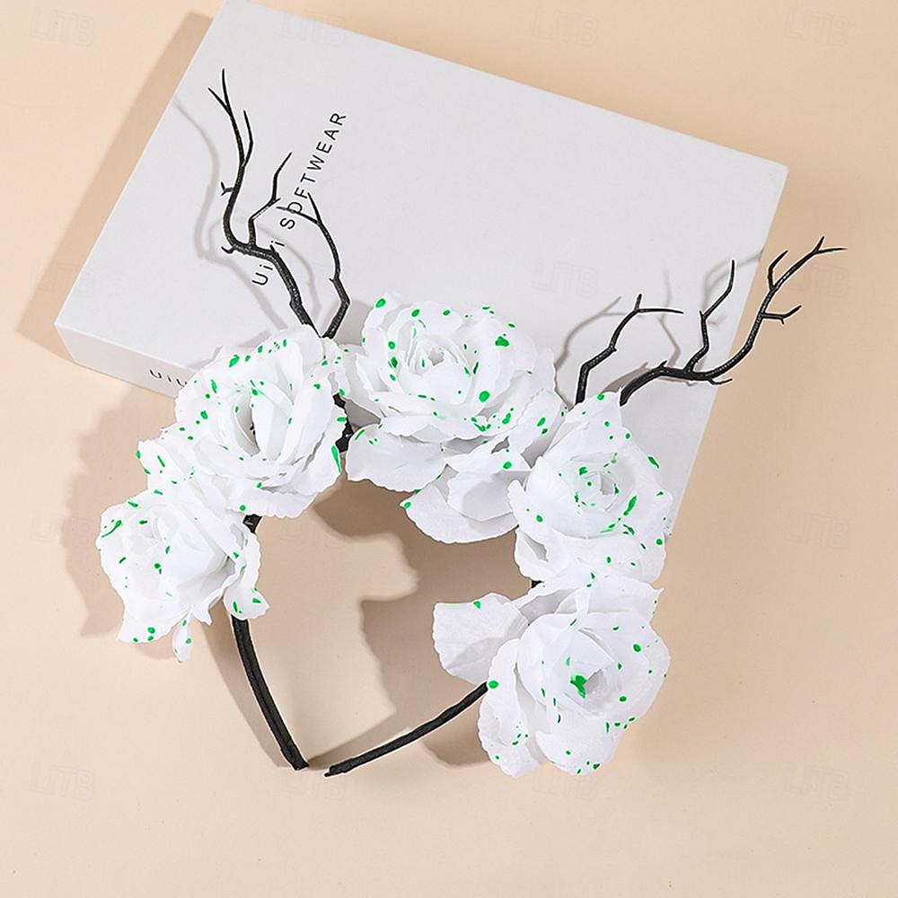 fascia per capelli con corna di teschio di halloween, decorazione per feste, accessori per capelli del 2025 a $17.49 –P8