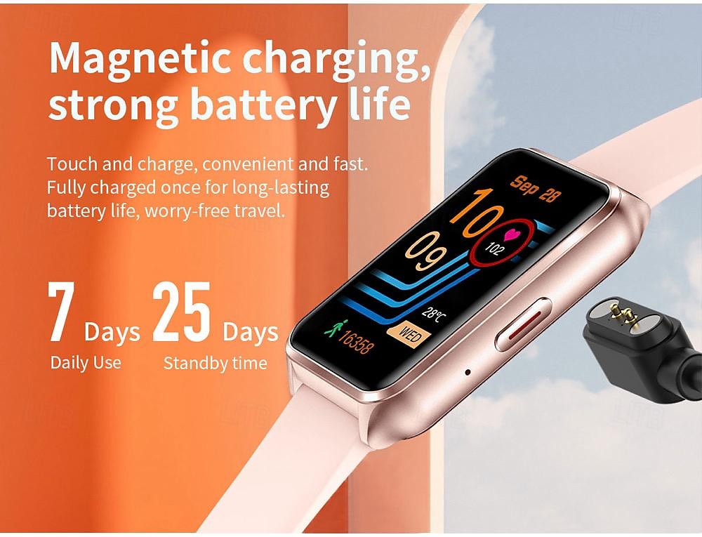 2025年 696 H37 スマートウォッチ 1.57 インチ スマートブレスレット ブルートゥース 歩数計 着信通知 睡眠サイクル計測器 と互換性があります Android iOS 女性 ハンドフリーコール メッセージ受信通知 IP 67 30mmウォッチケース  コレクション – $38.99 –P13