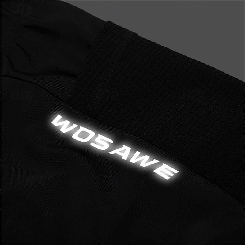 WOSAWE Homme Short Vélo Cuissard Velo Cyclisme Vélo Cuissard Short Short rembourré / Chamois Coupe ajustée Des sports Respirable Séchage rapide Haute élasticité Confortable Noir Vêtement Tenue Tenues de 2025 ? $50.99 –P19