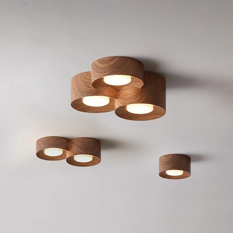 lampada da soffitto a led sorgente luminosa a 3 colori downlight a soffitto cilindrico a 1/2/3 luci plafoniere a soffitto per camera da letto soggiorno ufficio cucina salotto sala da pranzo 110-240 v del 2025 a $115.99 –P8
