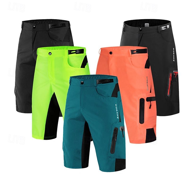 WOSAWE Herr Cykelshorts Cykel Shorts Smal passform sporter Andningsfunktion Snabb tork Hög Elasisitet Bekväm Svart Rosa Kläder Cykelkläder 2025 - $47.99 –P3