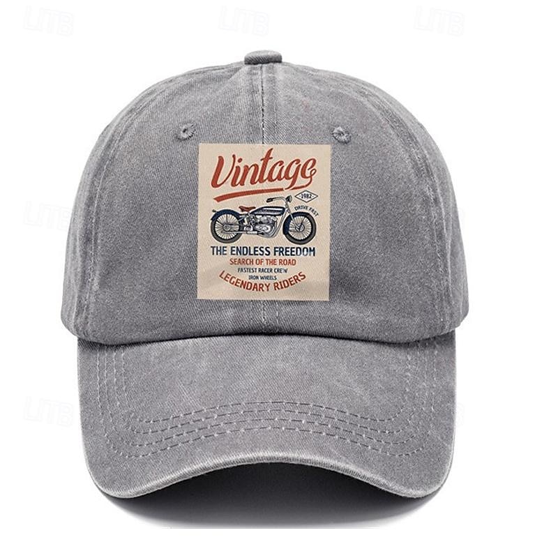 Men's Baseball Cap Sun Hat Trucker Hat Black Navy Blue 100% Cotton Print Fashion Casual Street Daily Motorcycle Adjustable Sunscreen Breathable 2025 - $6.49 –P2