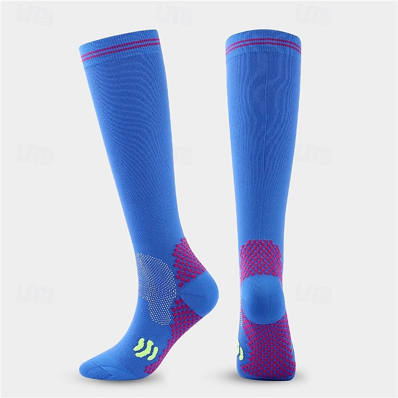 Calcetines de compresión Calcetines Deportivos Calcetines para correr 1 Par Bloque de Color Hombre Calcetines de tubo A prueba de resbalones Transpirable Reductor del Sudor Cómodo Entrenamiento de 2025 - $7.99 –P11