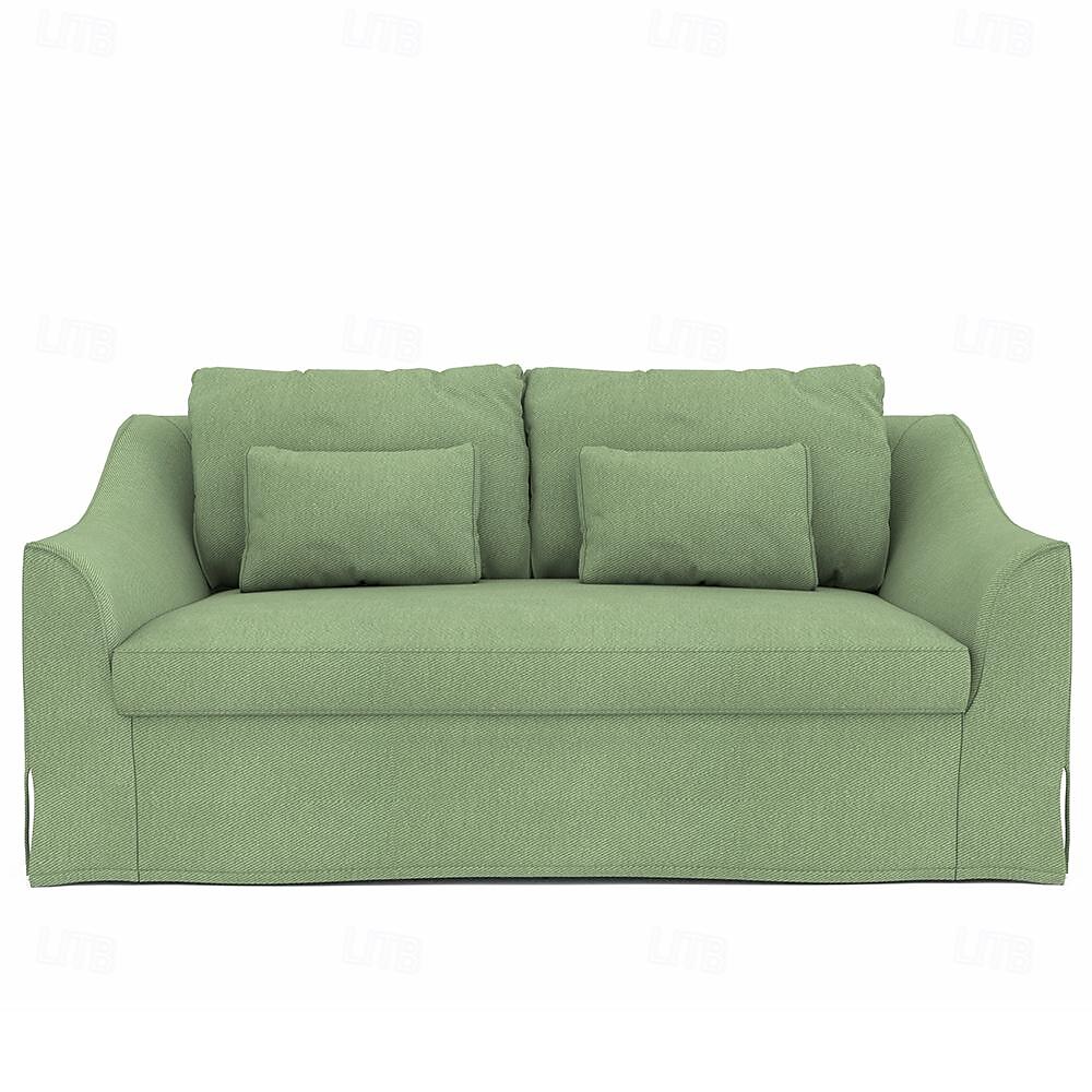 2-Sitzer Sofaüberwurf 100% Baumwolle Einfarbig Gesteppt 2025 - $305.59 –P3