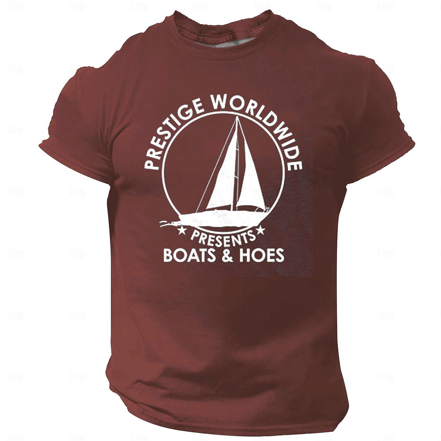 Herre Skip Morsom T skjorte Kortermet T skjorte 3D-utskrift Crew-hals Skjorte Årgang Kul Fest Ferie Svart Hvit Rød Sommer Vår Klær S M L XL XXL XXXL 2025 - $15.99 –P3