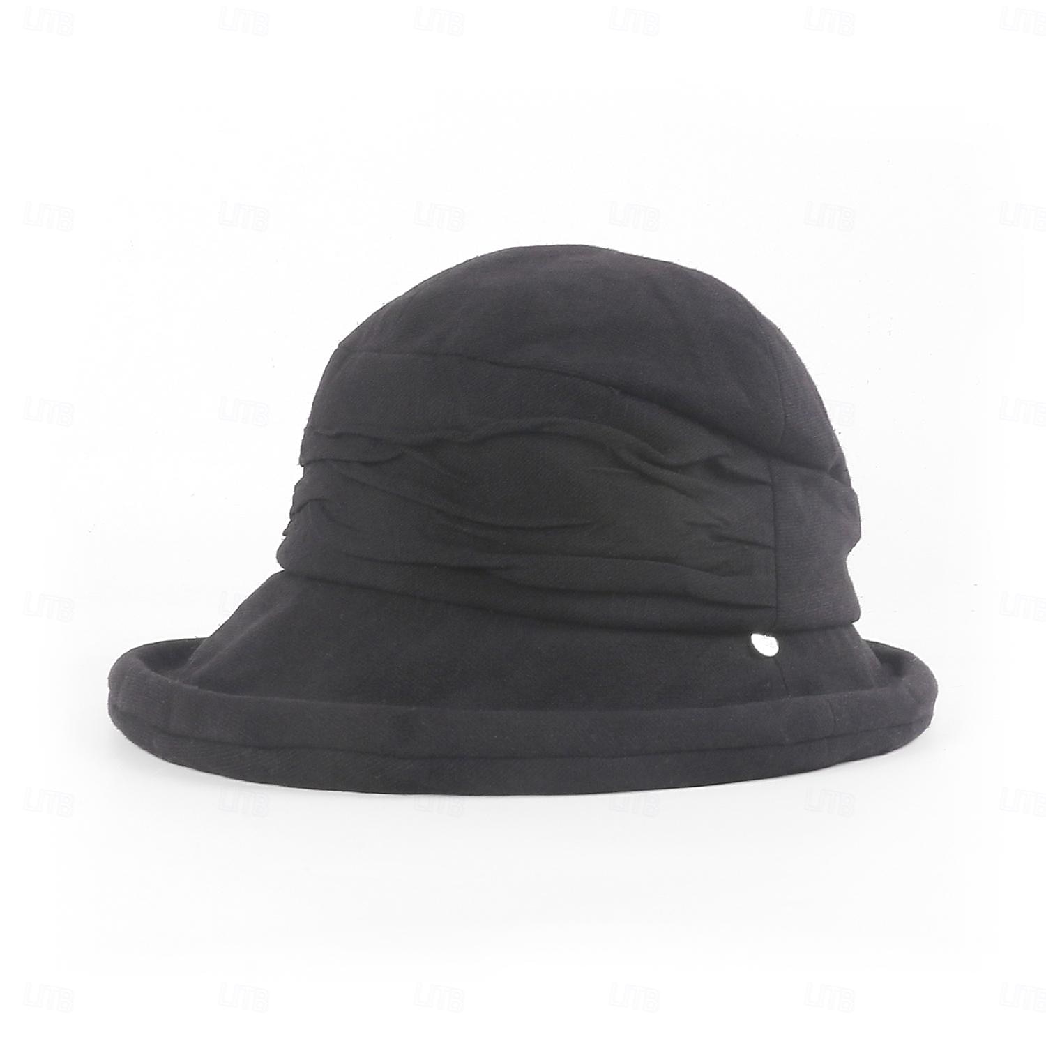 cappelli cappello a secchiello in cotone cappello floscio cappello da sole casual vacanza semplice classico con copricapo con giunture di colore puro del 2025 a $24.99 –P15