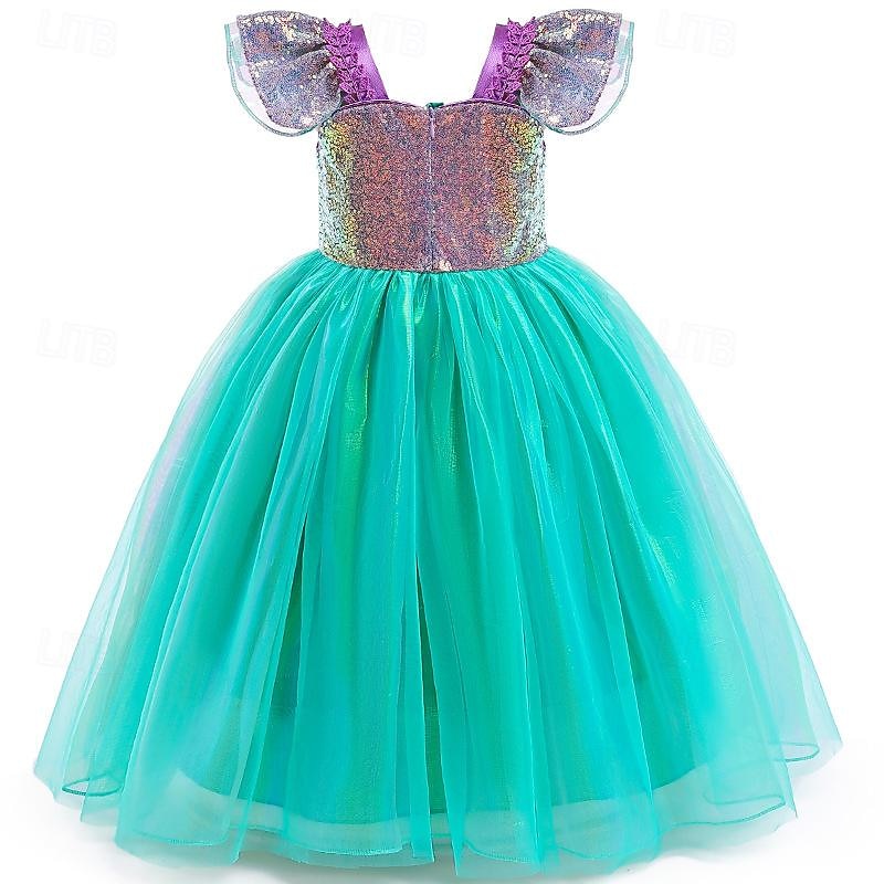 Pequeña sirena Cuento de Hadas Ariel Princesa Vestidos Disfraz Vestido de niña de las flores Cosplay for Chica Niños Carnaval Semana del Libro Fiesta Rendimiento Sinfonía de historias 2026 - $37.99 –P2