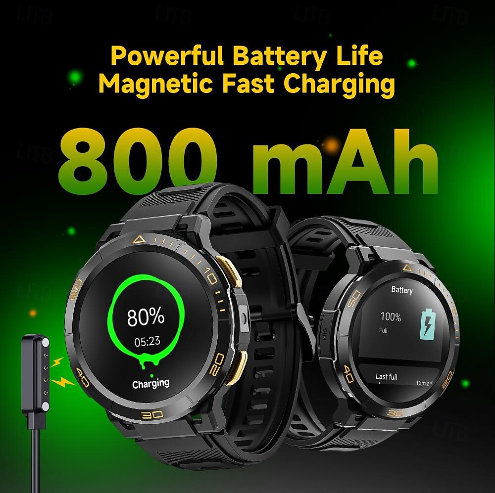 iMosi I6 Smart Watch 1.43 inch 4G LTE Cellular Smartwatch Phone 4G Pedometer Call Reminder Sleep Tracker Compatible with Null Men GPS Hands-Free Calls Waterproof IP 67 46mm Watch Case 2025 - $128.99 –P16