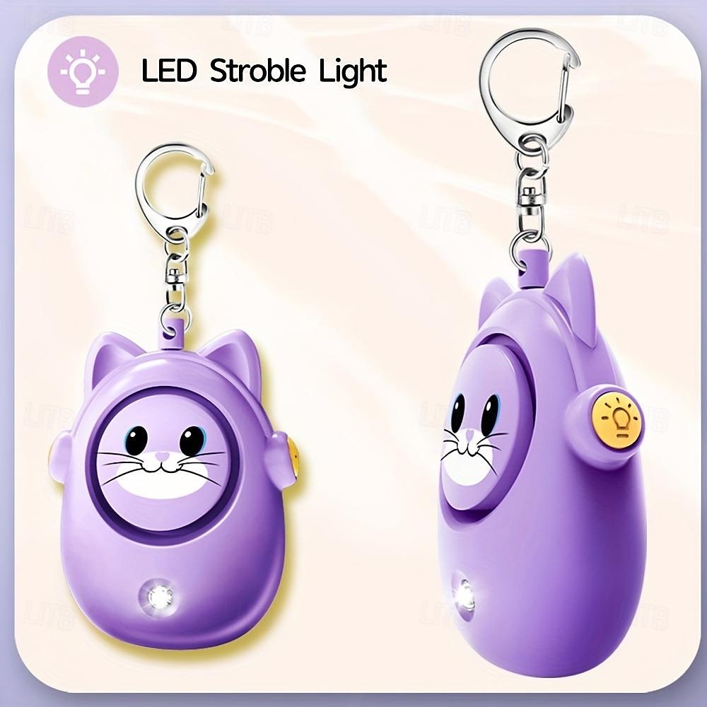 Alarm bezpieczeństwa osobistego 130db głośny brelok do kluczy do samoobrony syrena z światłem stroboskopowym led osobiste bezpieczeństwo w sytuacjach awaryjnych bezpieczne urządzenia breloczek do 2025 - $17.99 –P6