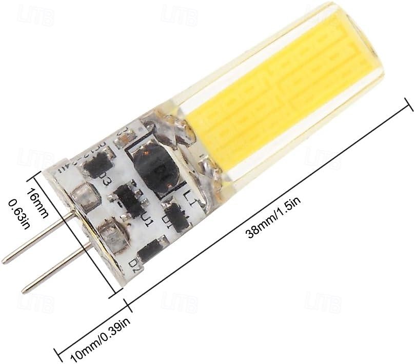 2026年 6個 g4 バイピン LED COB 2508 シリコンライト 3W AC12V/DC12-24V 景観照明  コレクション – $41.99 –P1
