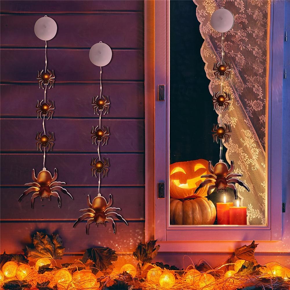halloween dekorace závěsná lampa kožený drát lampa jack o lucerna přísavka sváteční provázek světlo vnitřní atmosféra dekorativní lampa sváteční party dekorativní lampa 1ks 2025 - $11.49 –P3