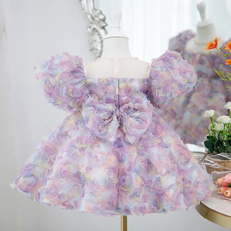Toddler Girls' Party Dress Sequin Sleeveless Performance Mesh Cute Princess Polyester Above Knee Sheath Dress Tulle Dress Summer Spring Fall 3-7 Years Pink Mint Green Purple 2025 - $78.99 –P6